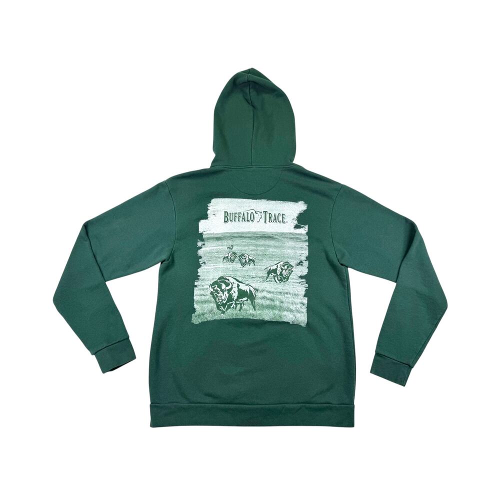 Buffalo Trace Distillery Hoodie Men's MEDIUM Kentucky Bourbon Full Zip